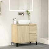 Bathroom Cabinet Sonoma Oak 65x33x60 cm Engineered Wood 847405