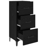 Sideboard Black Oak 34.5 x 34 x 90 cm Engineered Wood 885700