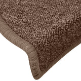 Stair Mats 15 pcs 65x24x4 cm Brown Half Round Large 322367