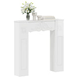 Fireplace Surround High Gloss White 102 x 20 x 102 cm 8006637
