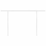 Manual Retractable Awning with Posts 4x3 m Cream 3069937