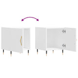 Bedside Cabinets 2 pcs White 40x40x50 cm Engineered Wood 827517