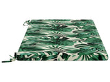 2-Piece Bench Cushions SOEST 2 pcs 100% Polyester Leaf Pattern 949359