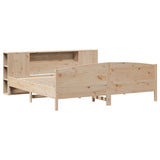 Bookcase Bed without Mattress 180x200cm Solid Wood Pine 3323056