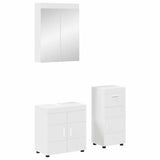 Bathroom Furniture Set TULUM 3 pcs White 60 x 34 x 63 cm 3398024