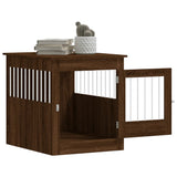 Dog Crate Furniture Brown Oak 64.5x80x71 cm Engineered Wood 838336