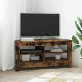 Corner TV Cabinet 102 x 40.5 x 45 cm Smoked Oak Engineered Wood 889780