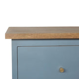 Blue Hand Painted Bedside IN975