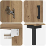 Highboard 2 pcs Artisan Oak Engineered Wood 3415882