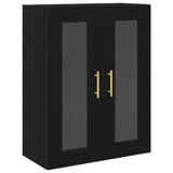 Highboard 2 pcs Black Oak Engineered Wood 3416272