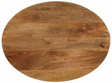 Table Top 60x2,5 cm Round Solid Wood Mango 370074