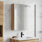 Bathroom Mirror Cabinet Artisian Oak 53.5 x 15.5 x 70 cm 889238