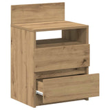 ZNTS Bedside Cabinet with 2 Drawers Artisan Oak 40x33x60 cm 858576