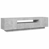 TV Cabinet with LED Lights Concrete Grey 160x35x40 cm 804431