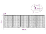 Gabion with 3.5 mm Wire and 10x10 cm Mesh 500x50x200 cm 3463348