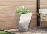 Planter Silver 40 x 40 x 75 cm Stainless Steel 883788