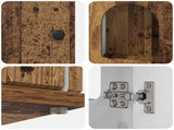 Cat House Old Wood 85 x 55 x 50 cm Engineered Wood 8000732