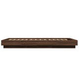 Bed Frame without Mattress Brown Oak 100x200 cm 3281209