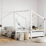 Kids Bed Frame White 2x cm Solid Wood Pine 3200590