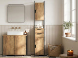 Freestanding Bathroom Cabinet, Tall Bathroom Storage Cabinet with Drawers and Shelves, Linen T3398P548721
