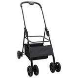 Folding Pet Stroller Adjustable Black 81 x 47 x 99 cm Polyester 42012435