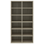 Shoe Rack Sonoma Oak 54x34x100.5 cm Engineered Wood 800399