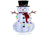 4ft 100LED 20 Lanterns Cashmere Fabric Retractable Snowman Garden Snowman Decoration 58418161