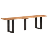 Bench 160 cm Solid Wood Acacia and Steel 4006411