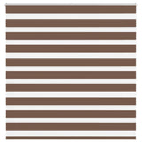 Zebra Blind Brown 150x150 cm Fabric Width 145.9 cm Polyester 4014349