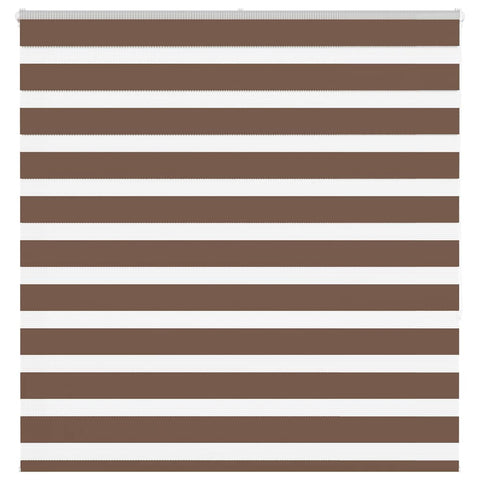 ZNTS Zebra Blind Brown 150x150 cm Fabric Width 145.9 cm Polyester 4014349