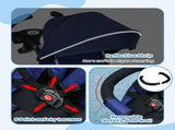Metal Frame 6 in 1 Baby Push Tricycle with Parent Handle for 1-5 Years Old, Dark Blue T3398P348153