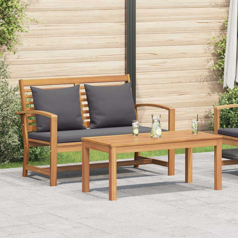 Garden Bench Natural 110 x 64 x 76.5 cm Solid teak wood 42006407