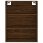 Highboard Brown Oak 69.5x34x180 cm Engineered Wood 3189524