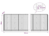 Gabion with 3.5 mm Wire and 5x10 cm Mesh 700x50x150 cm 3462848