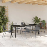 Garden Dining Set 7 pcs Anthracite Powder-Coated Steel 3379301