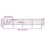 Garden Fence Steel Tough Modern 277668