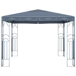 ZNTS Gazebo with LED String Lights 300x300 cm Anthracite 3070339