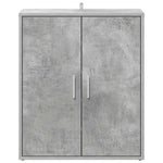 Shoe Cabinet Concrete Grey 60x35x70 cm Engineered Wood 808922