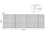 Gabion with 5 mm Wire and 5x5 cm Mesh 350x20x150 cm 3464089