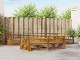 Outdoor Sofa Set 7 pcs Natural Solid Acacia Wood 3373609