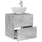 Wall-Mounted Sink Vanity Concrete Grey 49.5 x 35 x 63 cm 890257