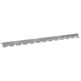 Lawn Edging 30 pcs 102 x 4 x 4 cm Steel Silver 8008736