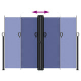 Retractable Side Awning Blue 180x600 cm 4004641
