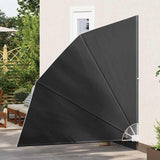 Balcony Privacy Screen 210 x 210 cm Polyester Anthracite 42000932