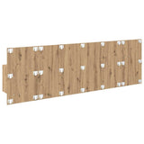 Headboard with Cabinet 3 pcs Artisan Oak Engineered Wood 3416032