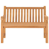 ZNTS Garden Bench 114 cm Solid Teak Wood 316638