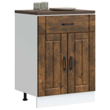 Kitchen Base Cabinet Lucca Smoked Oak Engineered Wood 853732