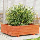 Garden Planter Wax Brown 80x80x26.5 cm Solid Wood Pine 847310