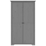 Wardrobe "BODO" Grey 99x53,5x173 cm Solid Wood Pine 355061