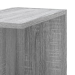 ZNTS Wall Corner Shelf Grey Sonoma 36.5x36.5x140 cm Engineered Wood 852632